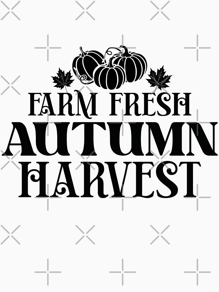 Farm Fresh Autumn Harvest - Autumn Halloween Vibes Quotes Retro Vintage Fall Pumpkin Season Gift by FuzionRaptor