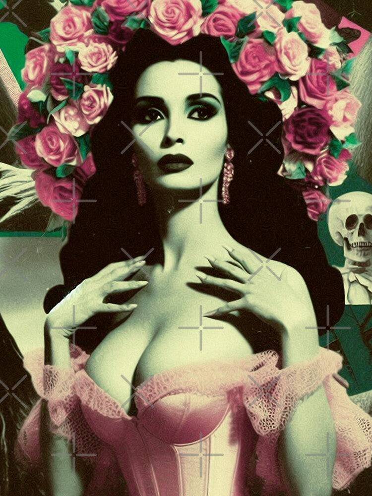 Vintage Horror Woman Collage by PulpVintage