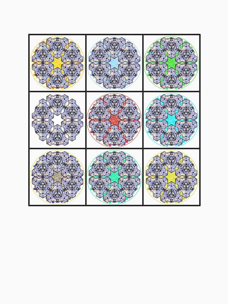 Light Sky Cube Mandala Star & CircleVisions Wall Of Fame by createVisions