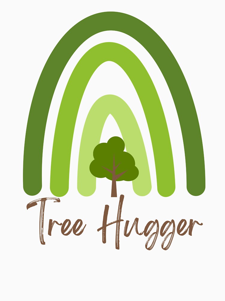 Tree Hugger – Green Rainbow Nature Lover T-Shirt by ChrisArnold