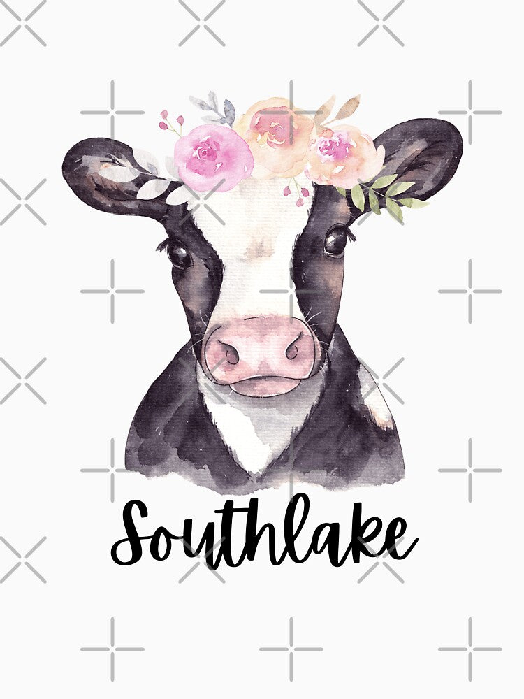 Southlake Texas  Cute Cow Flower Crown by HeavenlyStudio