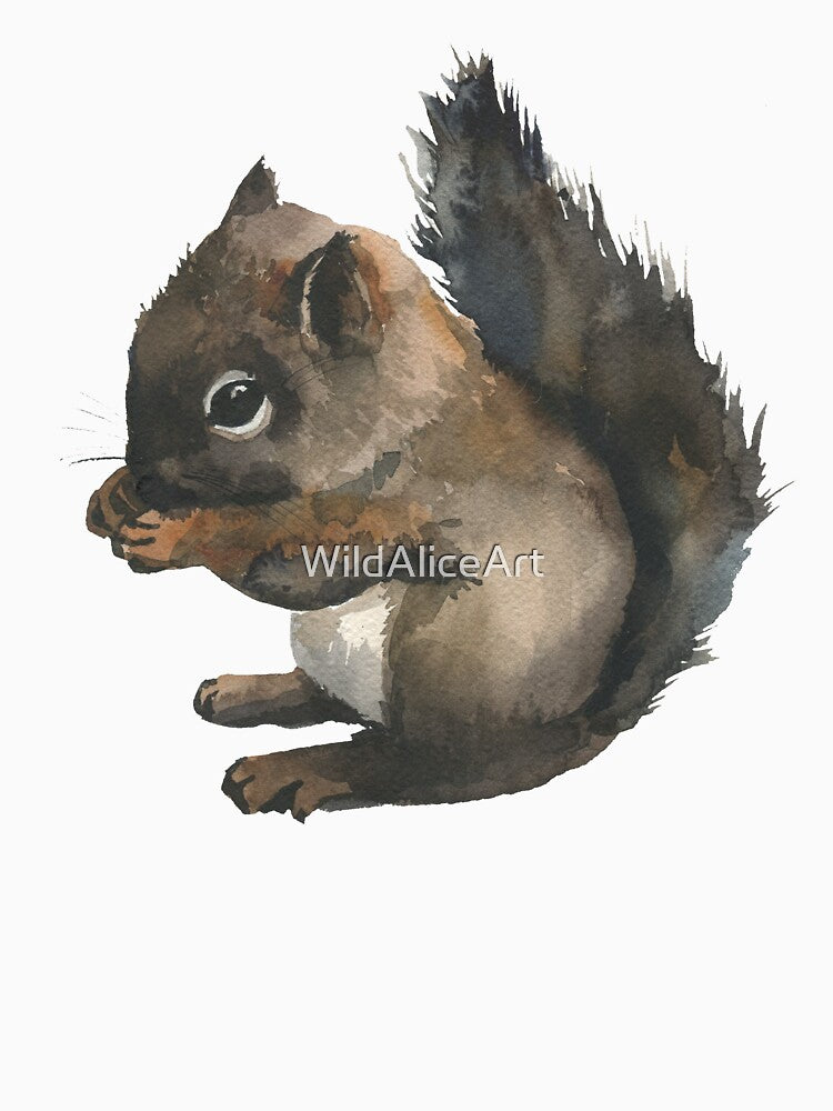 Woodland Squirrel by WildAliceArt