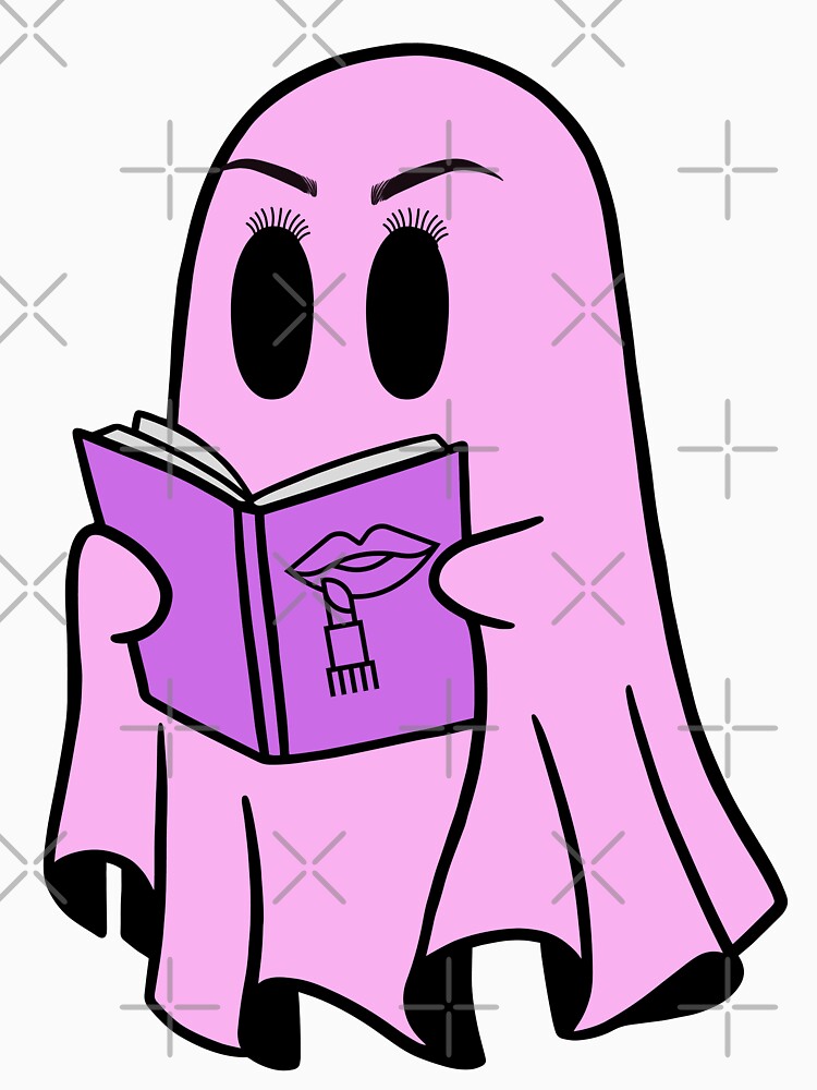 Glamorous cute sheet ghost with a book by Alyn8