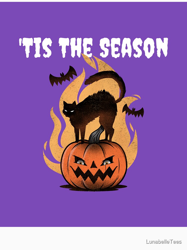 'Tis The Season - Black Cat by LunabelleTees