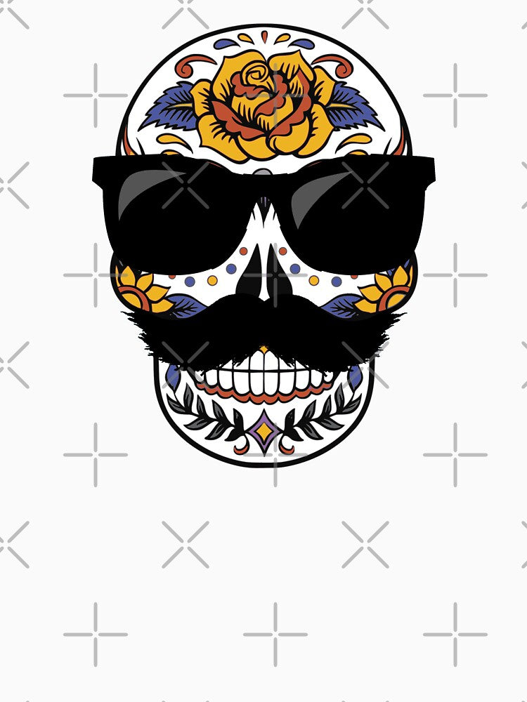 Sugar Skull With Mustache by BellaVille