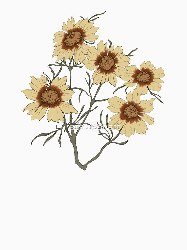 Plains Coreopsis by sdawsonart