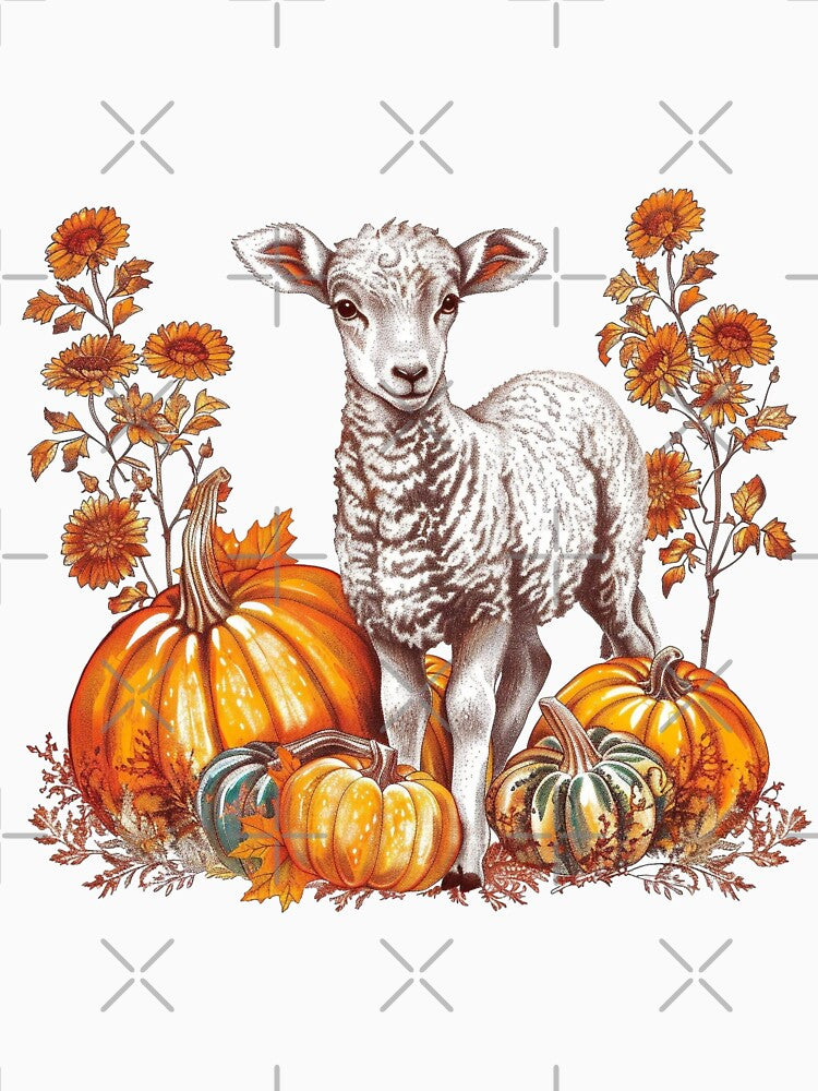 Fall Pumpkins Lamb by DigitalToast