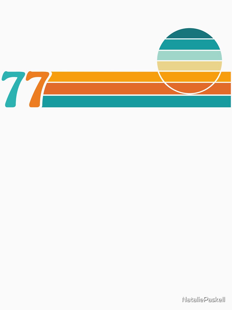 Retro Sunset + Stripes 77 by NataliePaskell