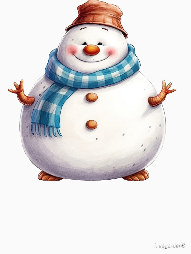 Chubby Snowman During Christmas.   Number  1 by fredgarden8