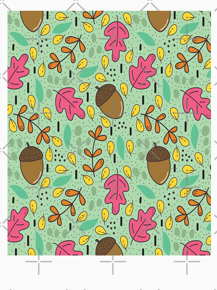 Cute colourful leaves autumn pattern - seamless colorful leaves autumn pattern by FirstTouch