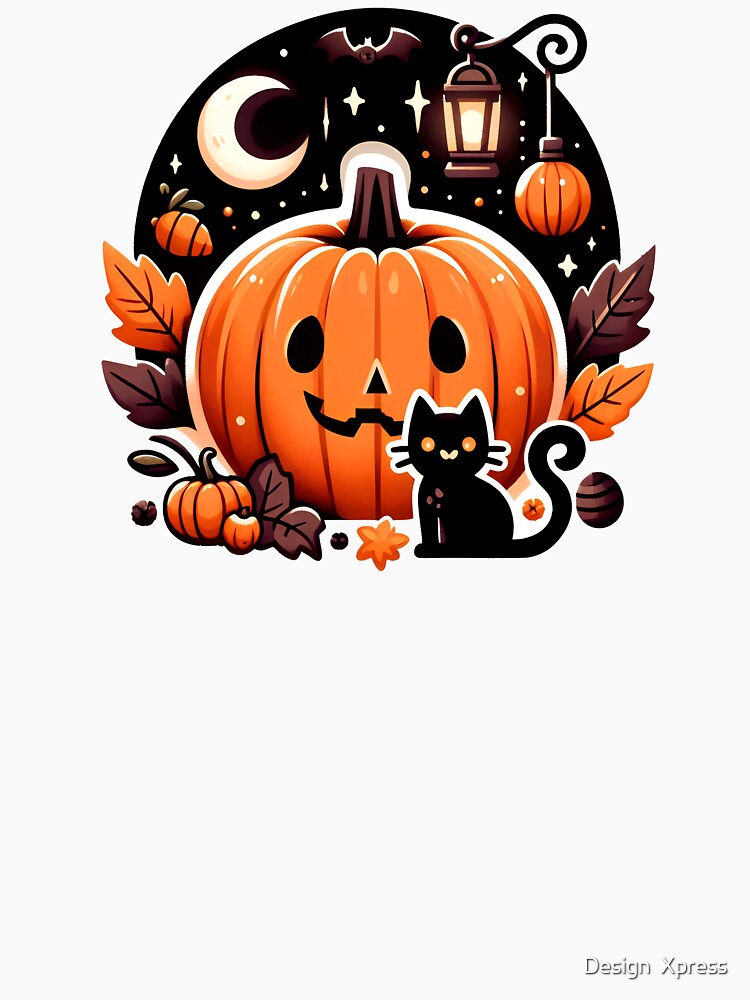 Cute Pumpkin Halloween Sticker by Design  Xpress