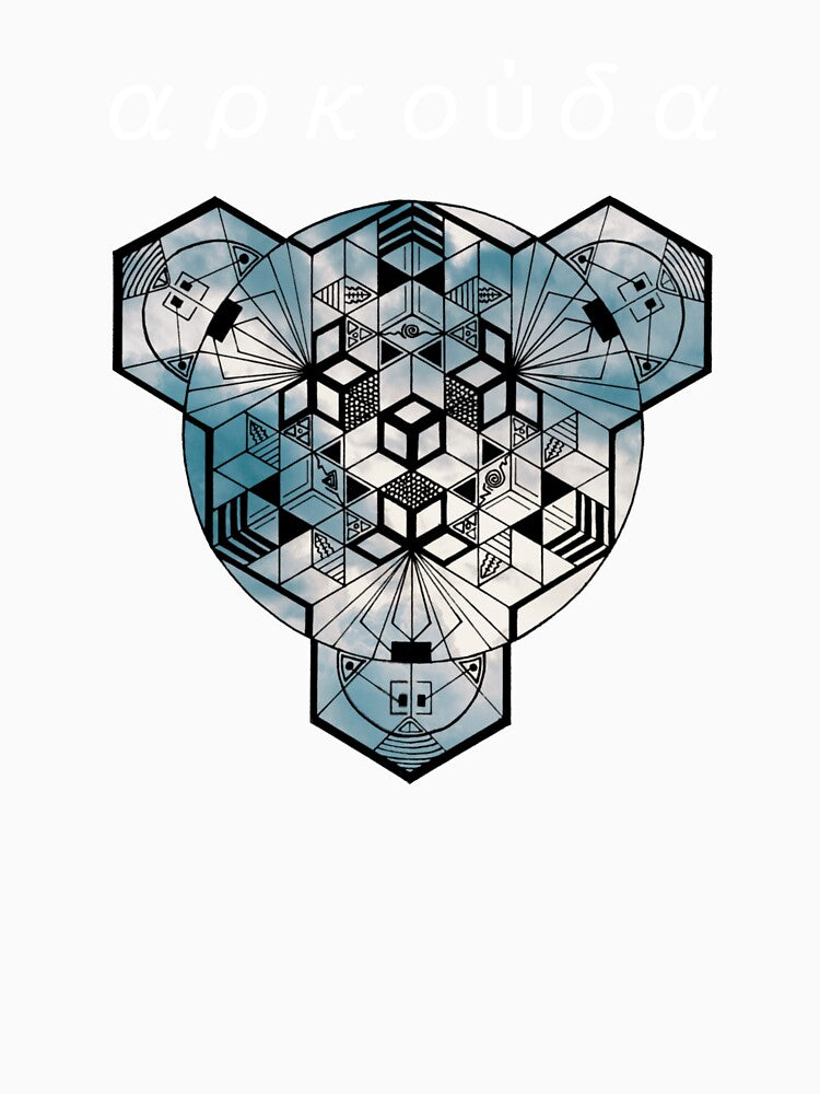 Kuma Cloudy Greek Cube Mandala Resized by createVisions