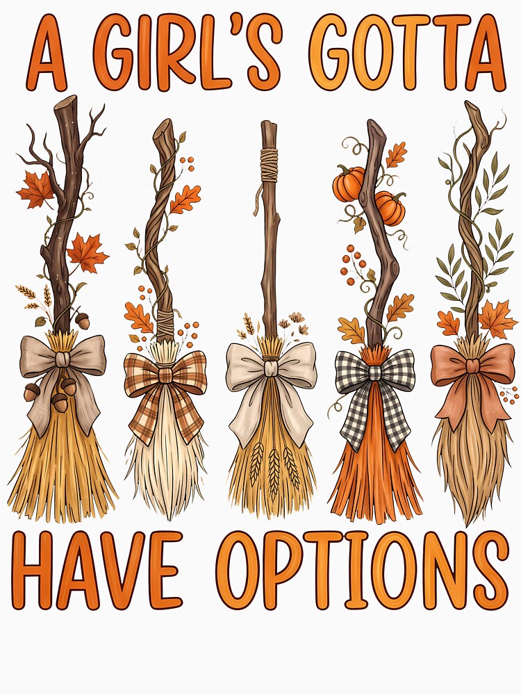 A Girl’s Gotta Have Options Fall Brooms by NightSpell