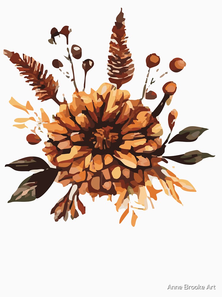 Rustic Autumn Floral  – Cozy Fall Aesthetic by Anne Brooke Art