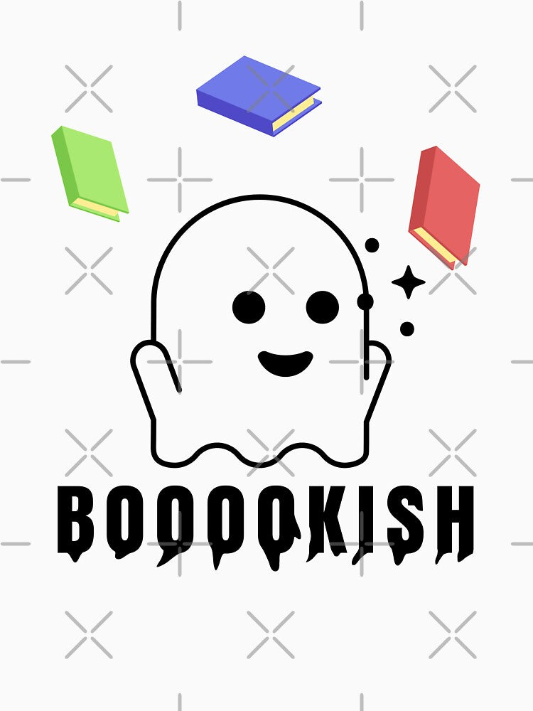 Booooks Ghost Reading Boookish Halloween by Club7Studios