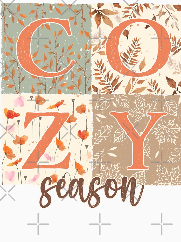 Cozy season, Fall vibes, Floral Autumn by godleo