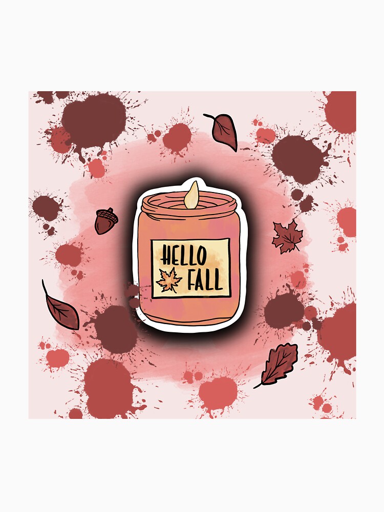 Hello Fall candle by visualpeachy