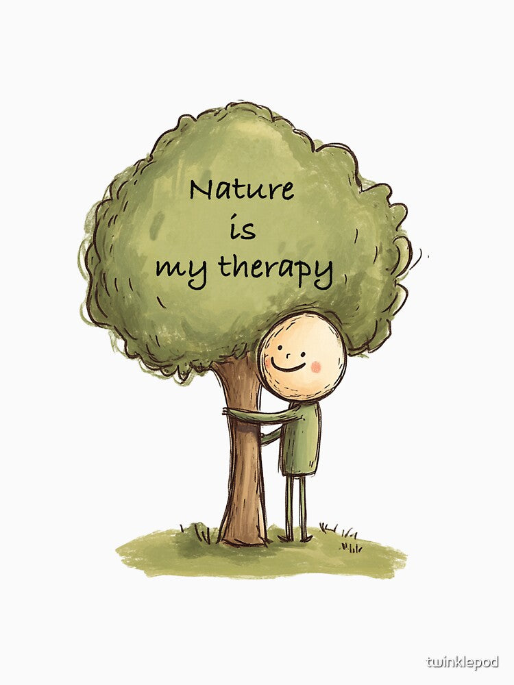 Nature Is My Therapy Design - Eco-Friendly Outdoor Enthusiast Gift by twinklepod
