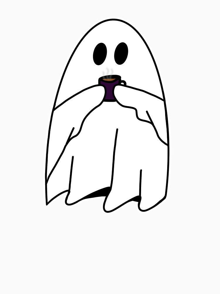 Ghost Drinking Coffee by ScorpioStellium