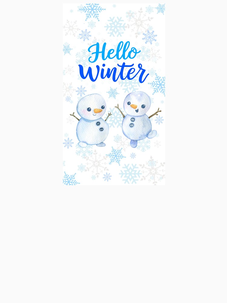 Hello  Winter snowman by calipso82