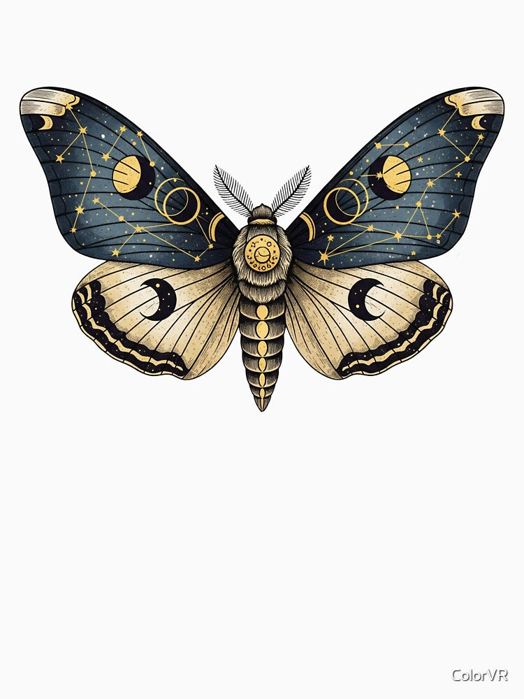 Dark Academia Celestial Moth by ColorVR