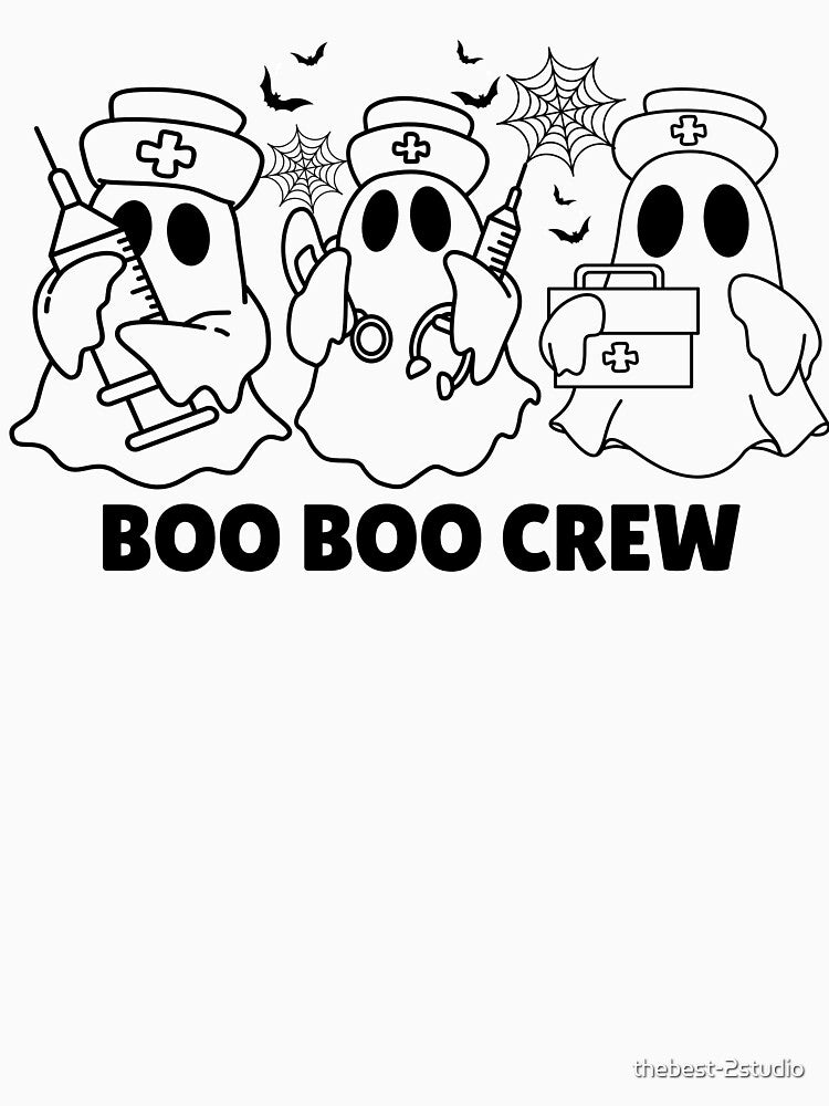 Boo Boo Crew Nurse Halloween Matching by thebest-2studio