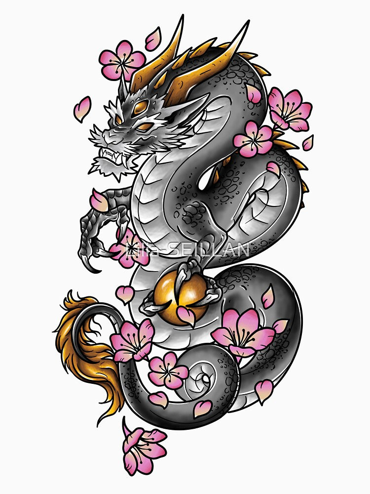 color japanese dragon by Lilia-SEILLAN