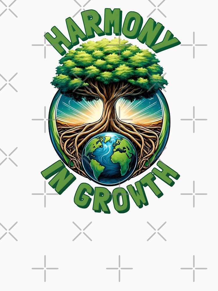 Harmony in Growth Earth Tree Eco-Friendly Design. Climate awareness. by Unitepeople
