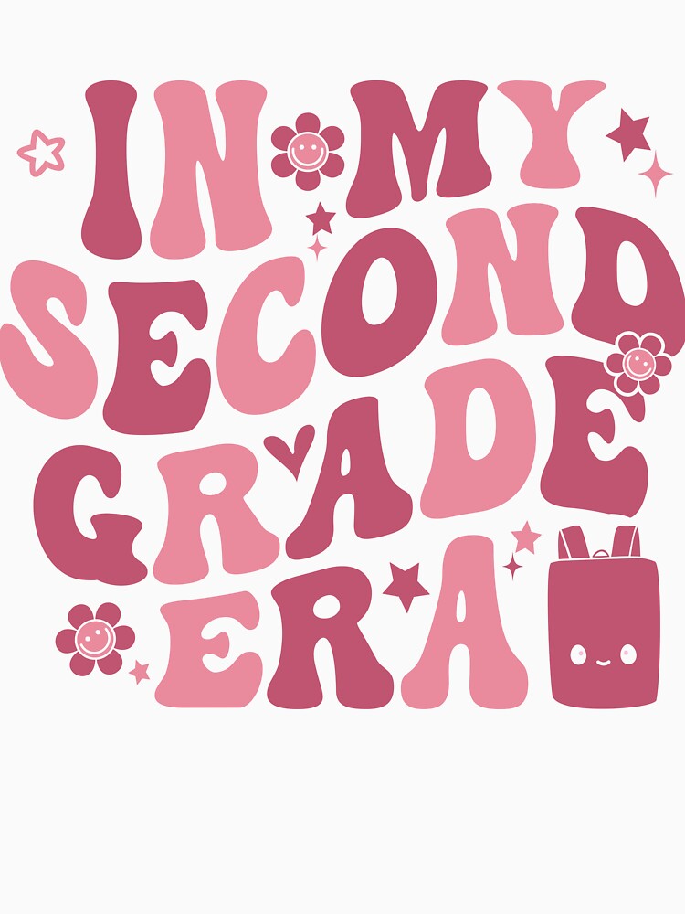 Little Girl 2nd Grade Kids In My Second Grade Era Girls Pink by clothesy7