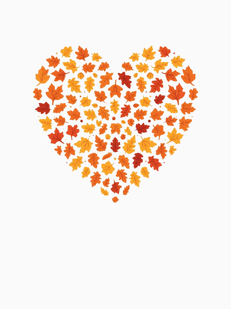 Autumn Heart – Fall Leaves Cozy Seasonal Design by Activity01