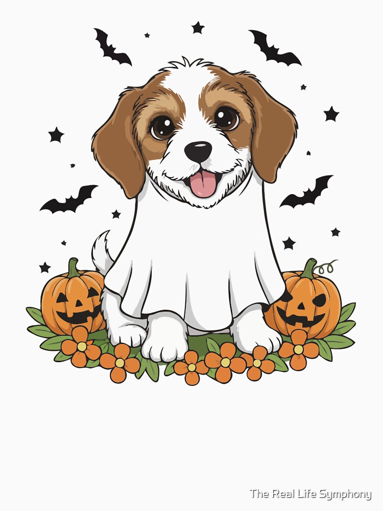 PBGV Puppy Ghost – Cute Halloween Dog Costume.png by The Real Life Symphony