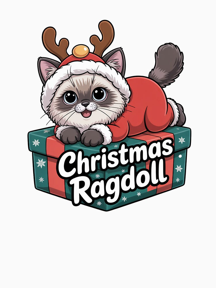 Ragdoll cat merry Christmas Liandia box gift by kaka8888