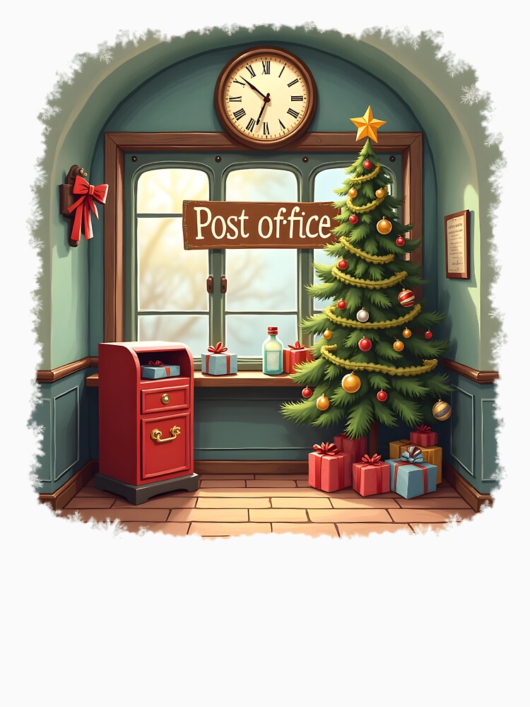 Whimsical Christmas Post Office – Vintage Christmas Post Office by ArtemisEutopia