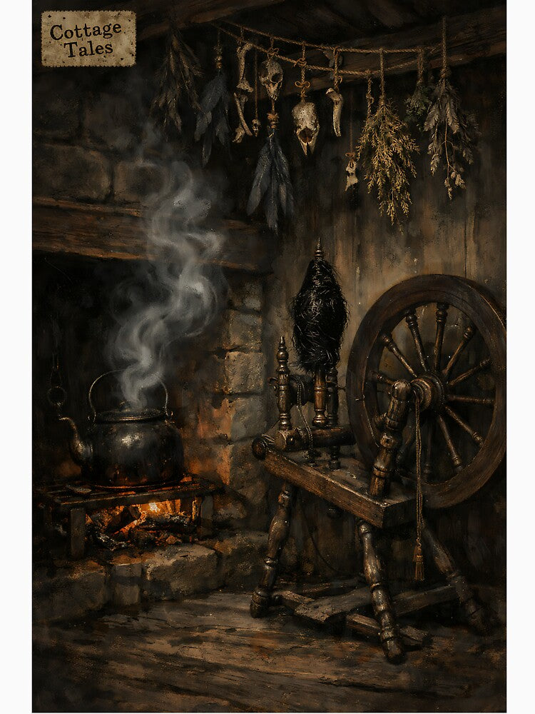 The Weaver of Night-Lace - Dark Cottagecore by bapupa