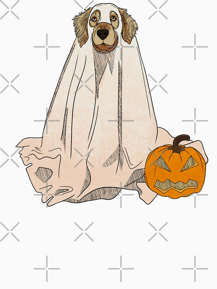 Spooky Golden Retriever by mikaylart