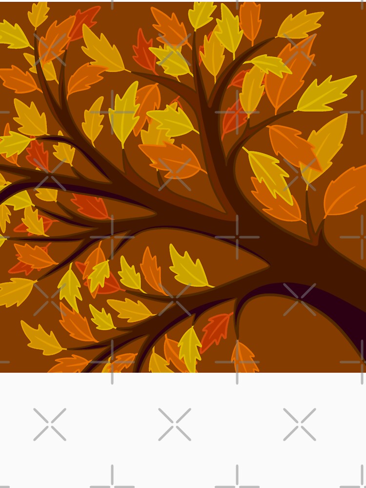 Fall leaves on a branch - Autumn leaves on a branch by forfun-art