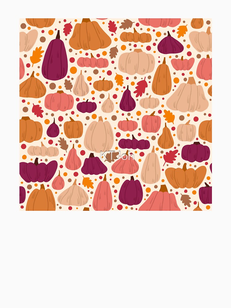 Fall Pumpkin Pattern - Beige by KTJoh