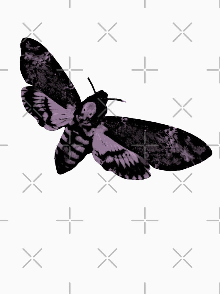 Purple - Deaths head hawkmoth print by AJ-Rees