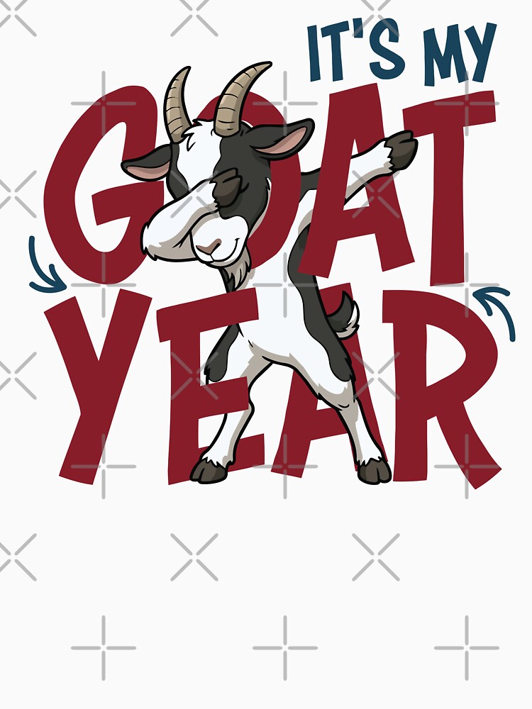 It's My Goat Year - Funny Goat Dab Pose Chinese Zodiac 2027 by PCStudio57