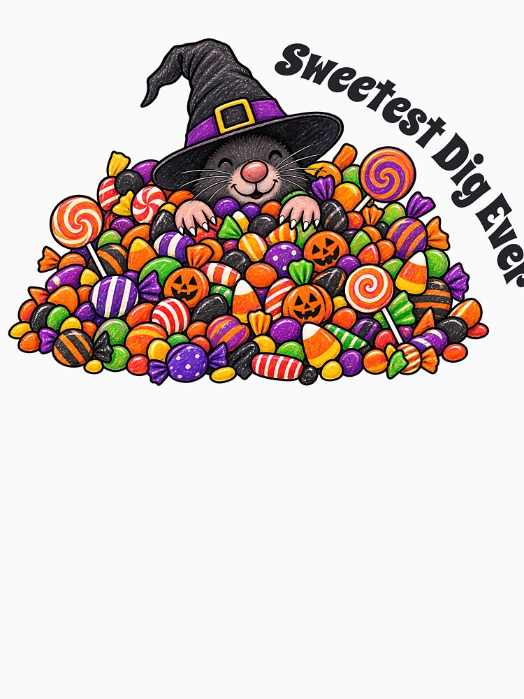 Sweetest Dig Ever – Cute Halloween Mole with Candy by Buli89