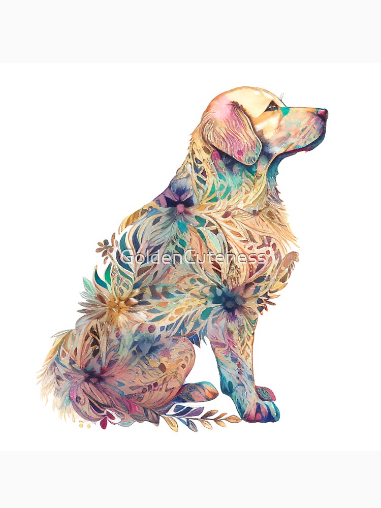 Golden Retriever in the Blooms by GoldenCuteness