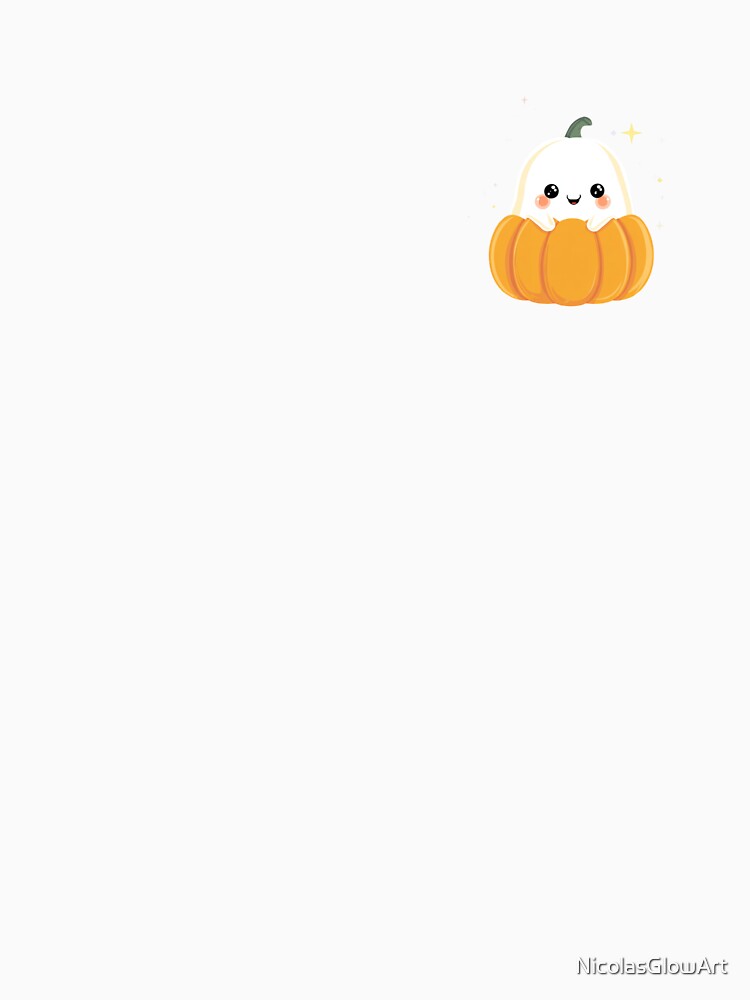 Cute Ghost on Pumpkin | T-Shirt by NicolasGlowArt