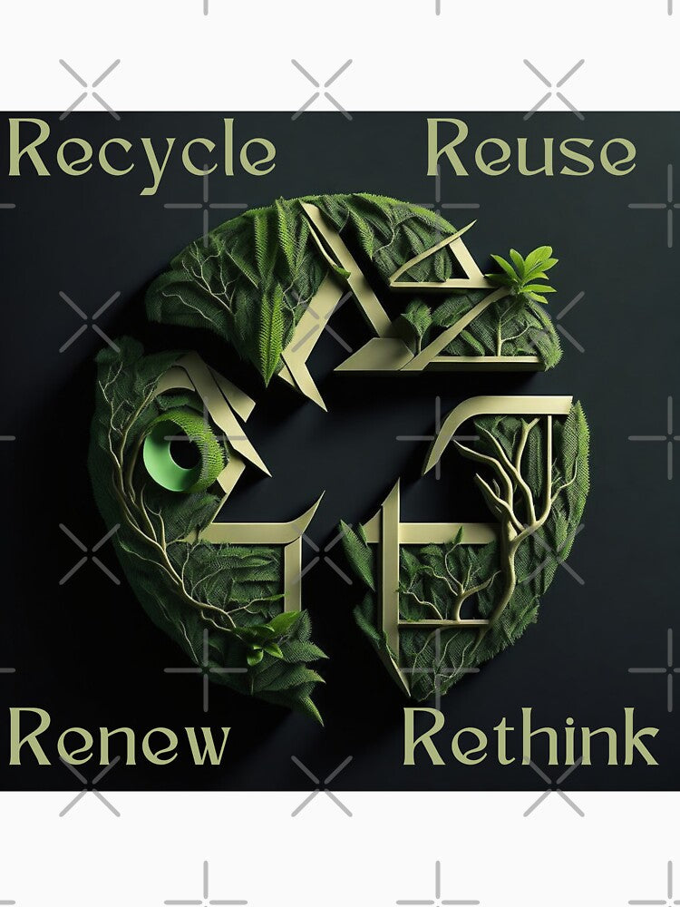 Recycle Reuse Renew Rethink| Eco-Friendly| Sustainability by RedArtG09