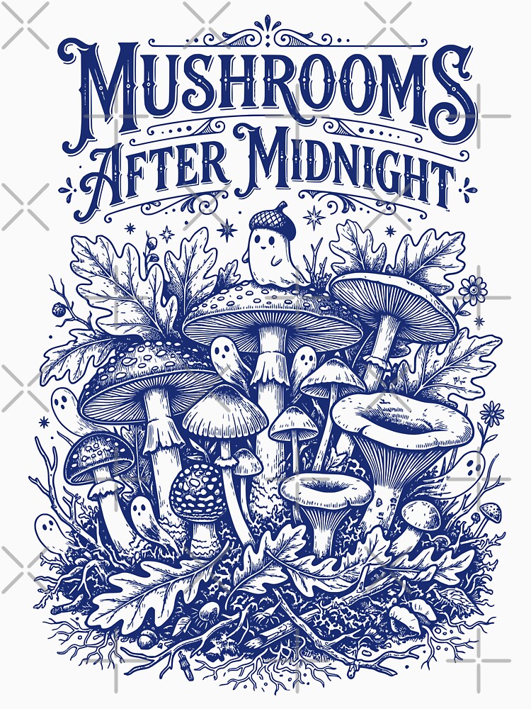 Mushrooms After Midnight Vintage Gothic Fungi by 89shirts