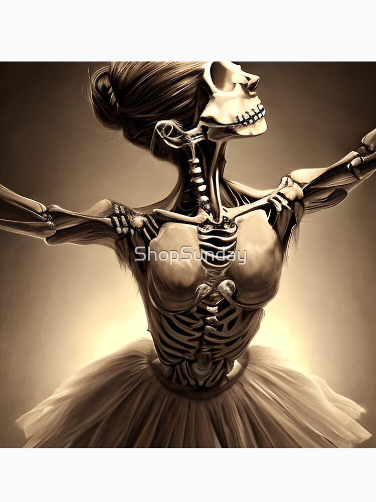 Ballet Skeleton Gothic Dancing Ballet by ShopSunday