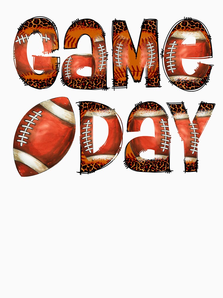 Game Day Football Sublimation,  Football Leopard Letter Png, Football Png, Football Game Day Sublimation, Football Png, Football Leopard Png by Peerda
