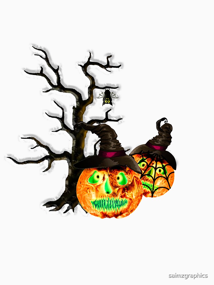 Halloween Scary Evil Pumpkin, Scary Artwork by saimzgraphics