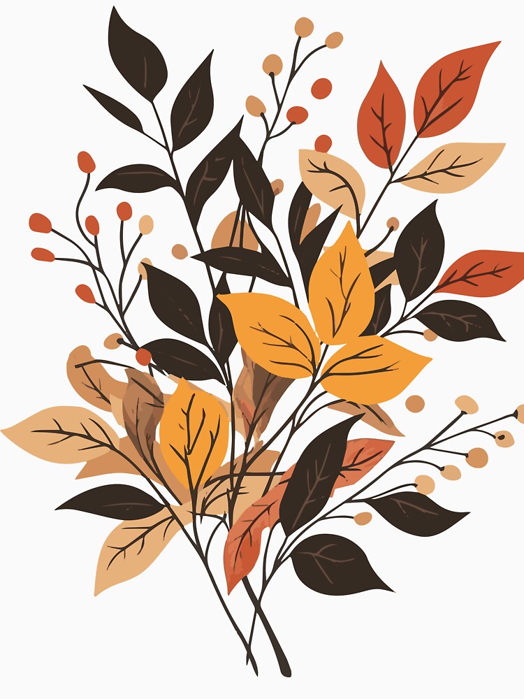 Fall leaves bouquet by Laceyjae Digital Art