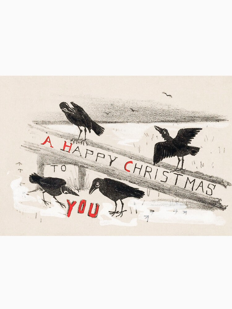 Vintage Christmas Card (1878–1917) by Theo van Hoytema by Designedbysm