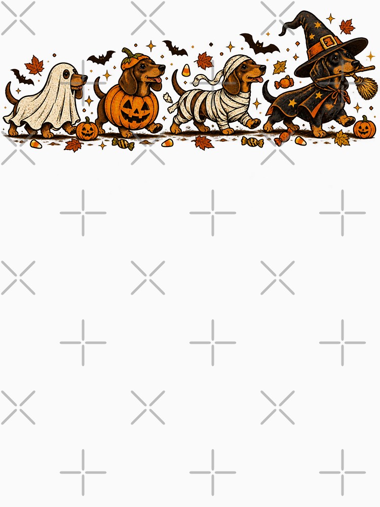 Halloween Dachshund Costume Parade Cute Spooky Dog by will freed18
